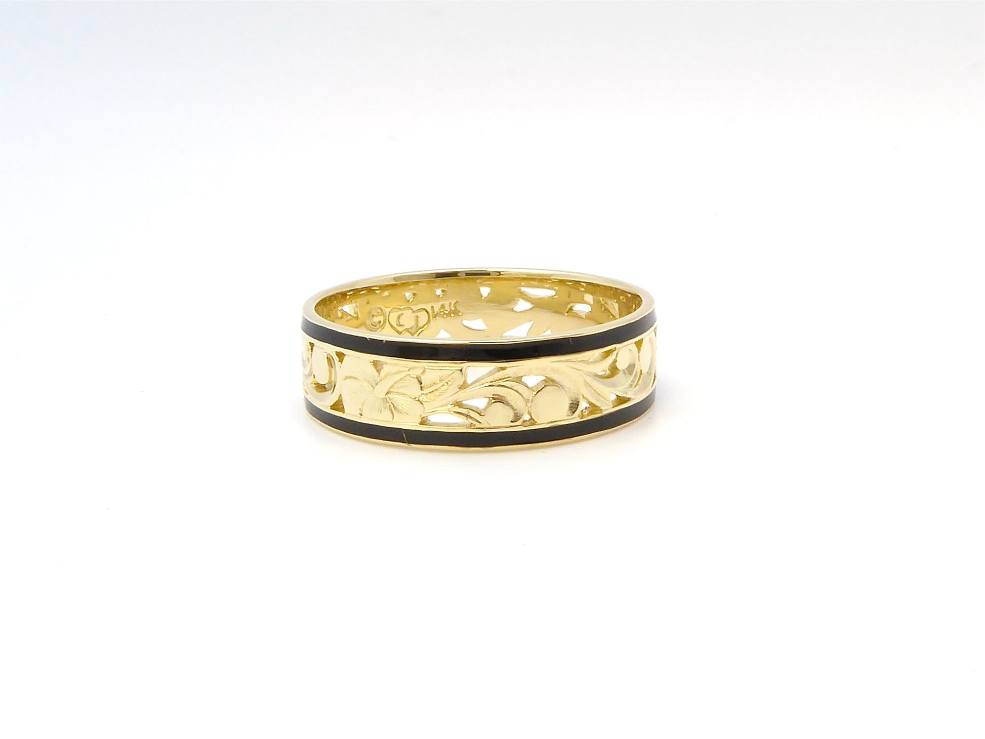Cut-Out Hibiscus Ring - 6mm image 0