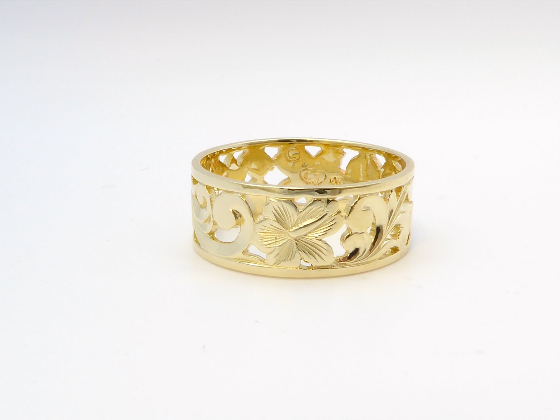 Cut-Out Hibiscus Ring - 8mm image 0