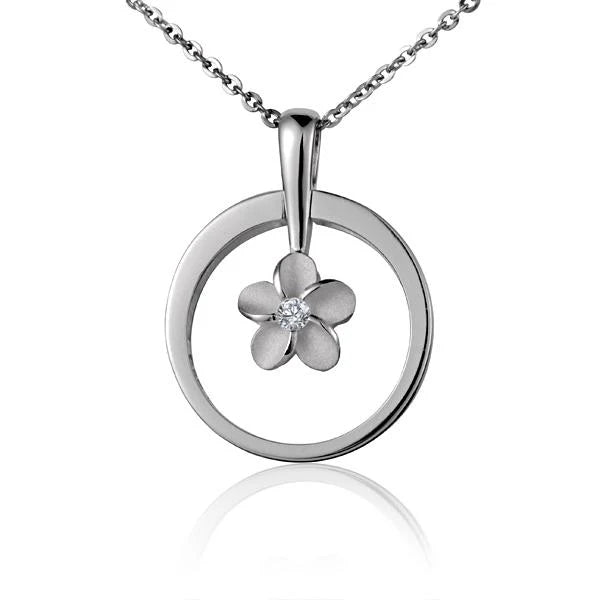 Plumeria Ring Pendant image 0
