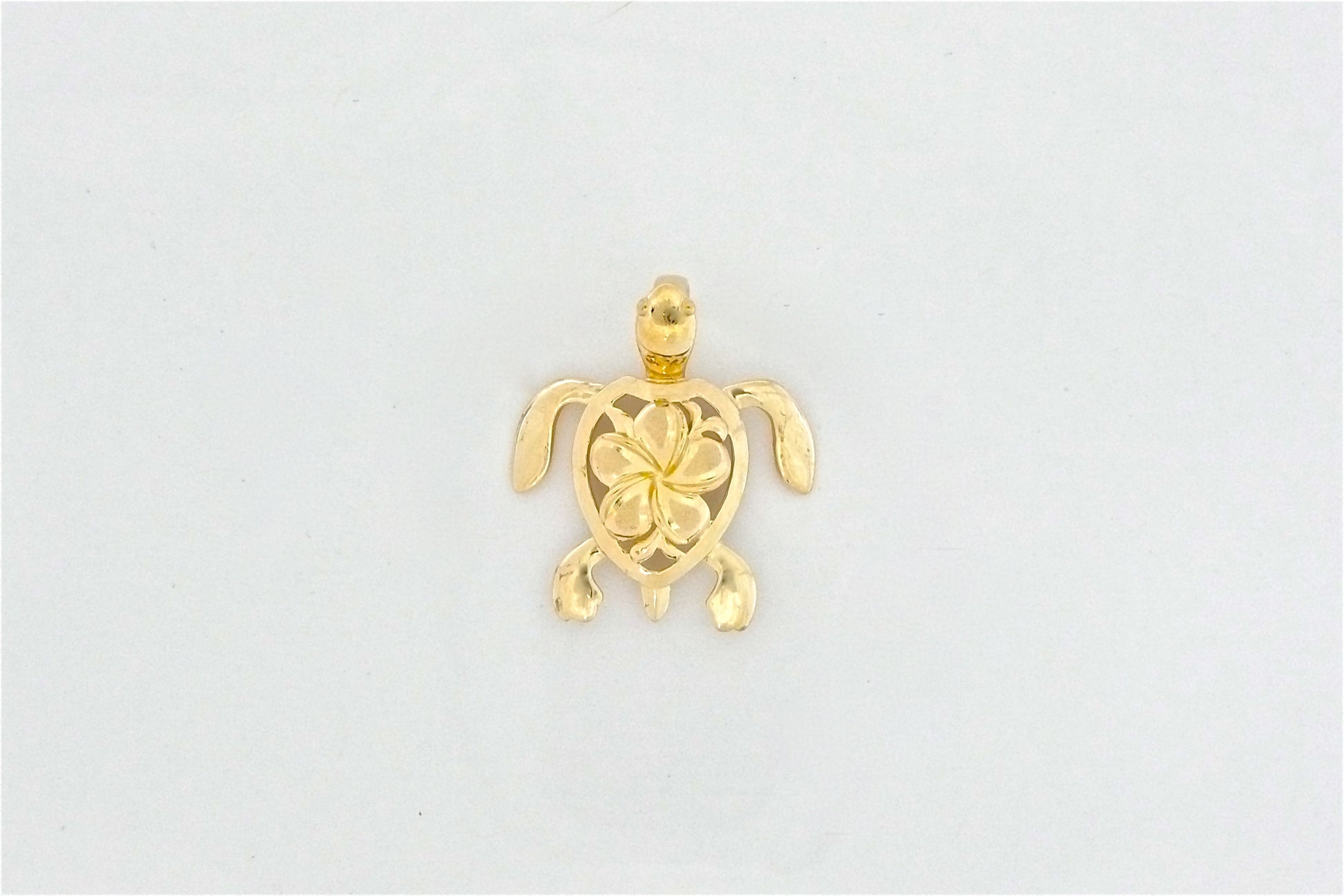 Honu Plumeria Pendant #1 image 0
