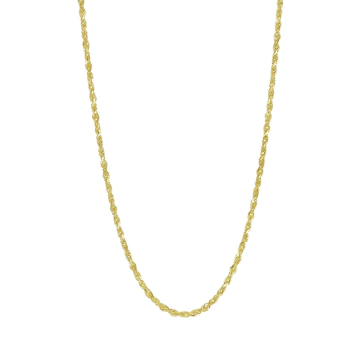 Diamond Cut Rope Chain (2mm) image 0