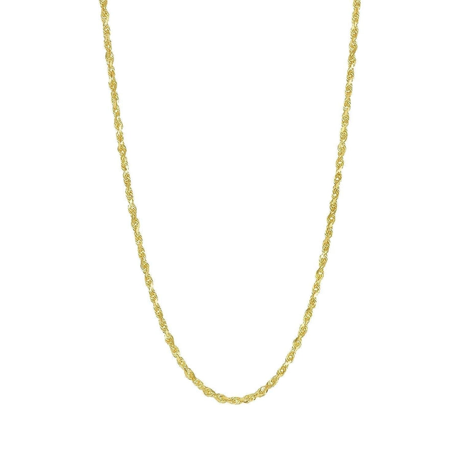 Hawaiian diamond cut rope chain in 2mm width.
