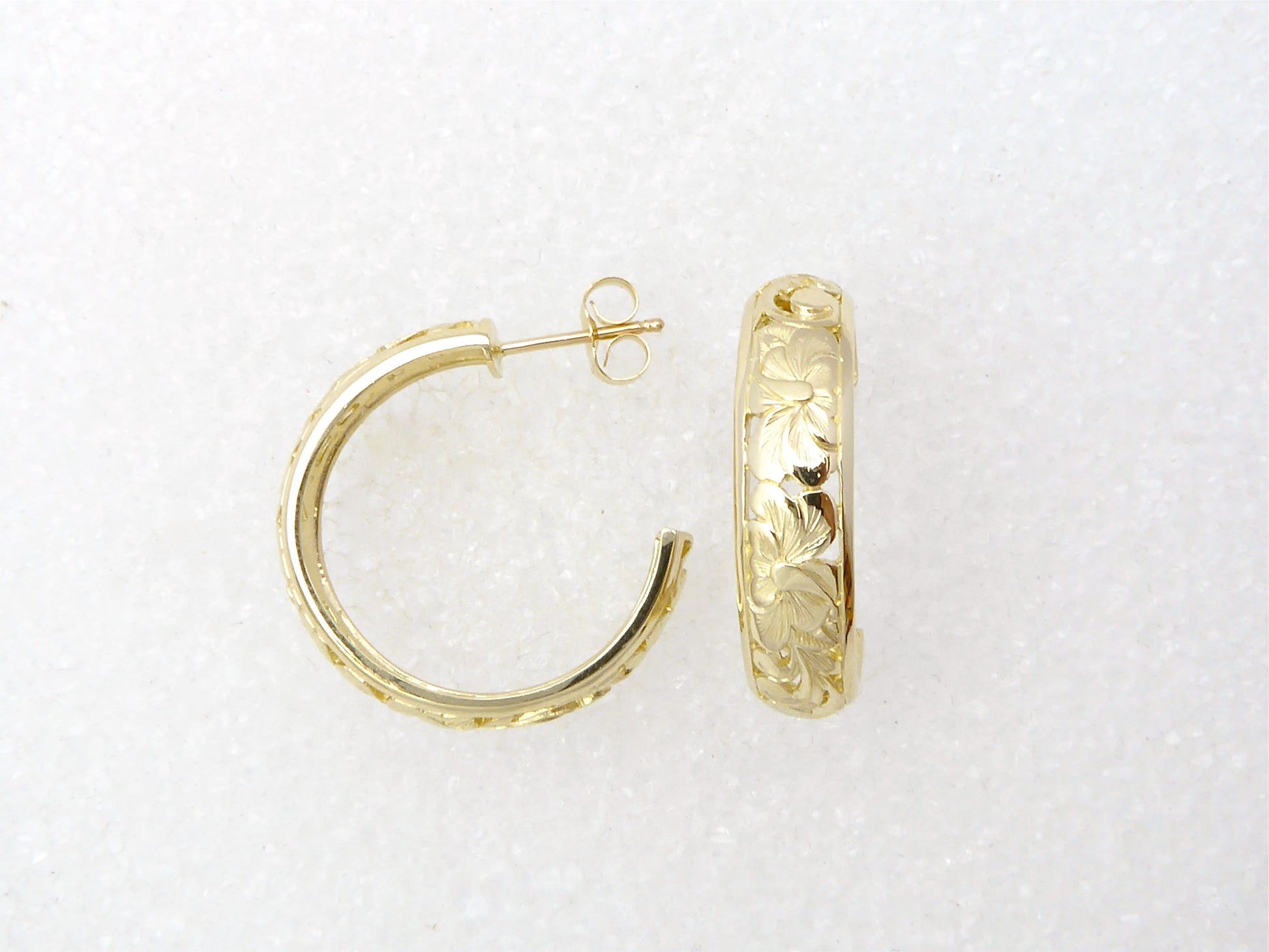 Dome Hoop Earring - Long/6mm image 0