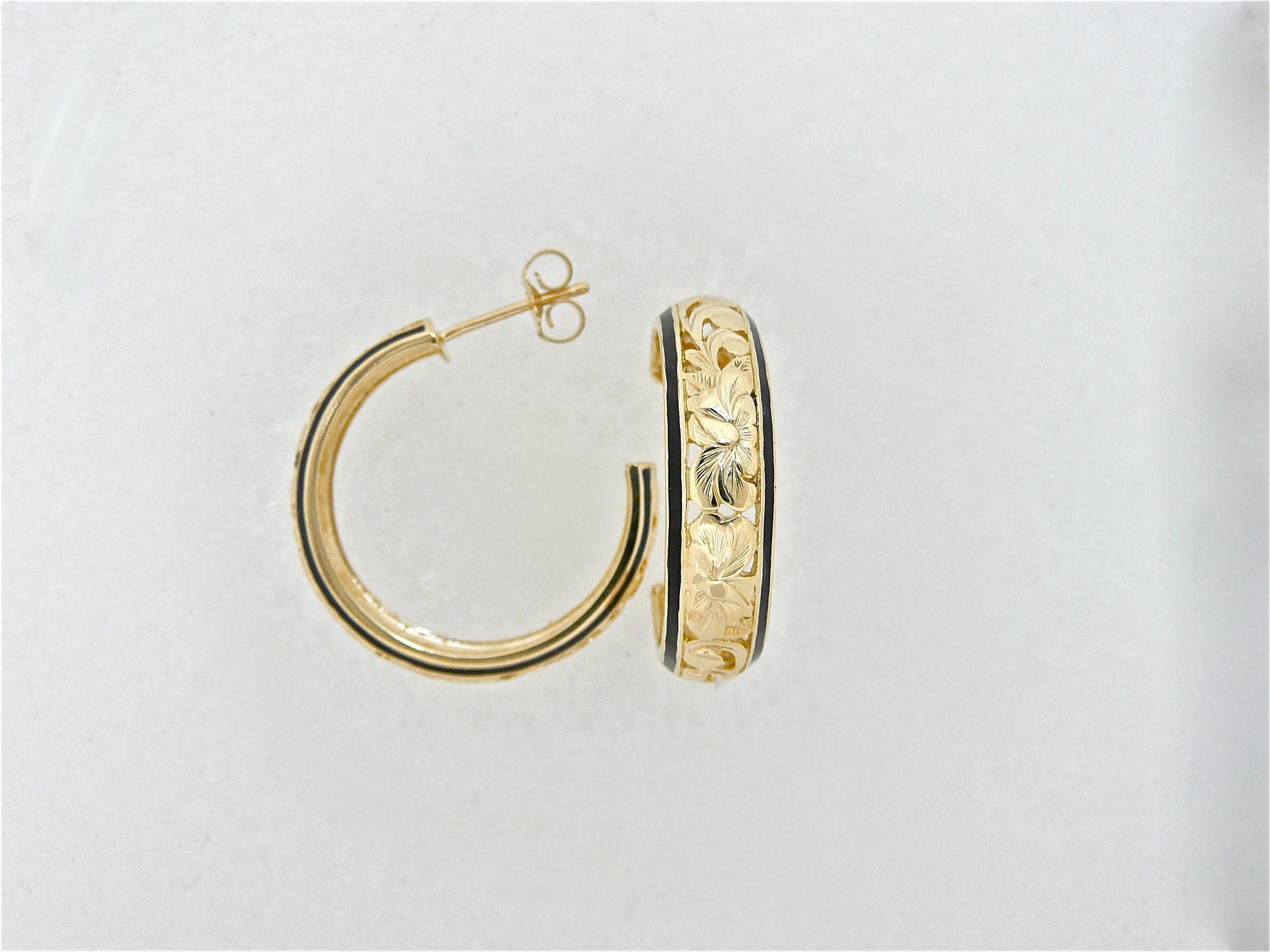Dome Hoop Earring - Long/6mm image 0