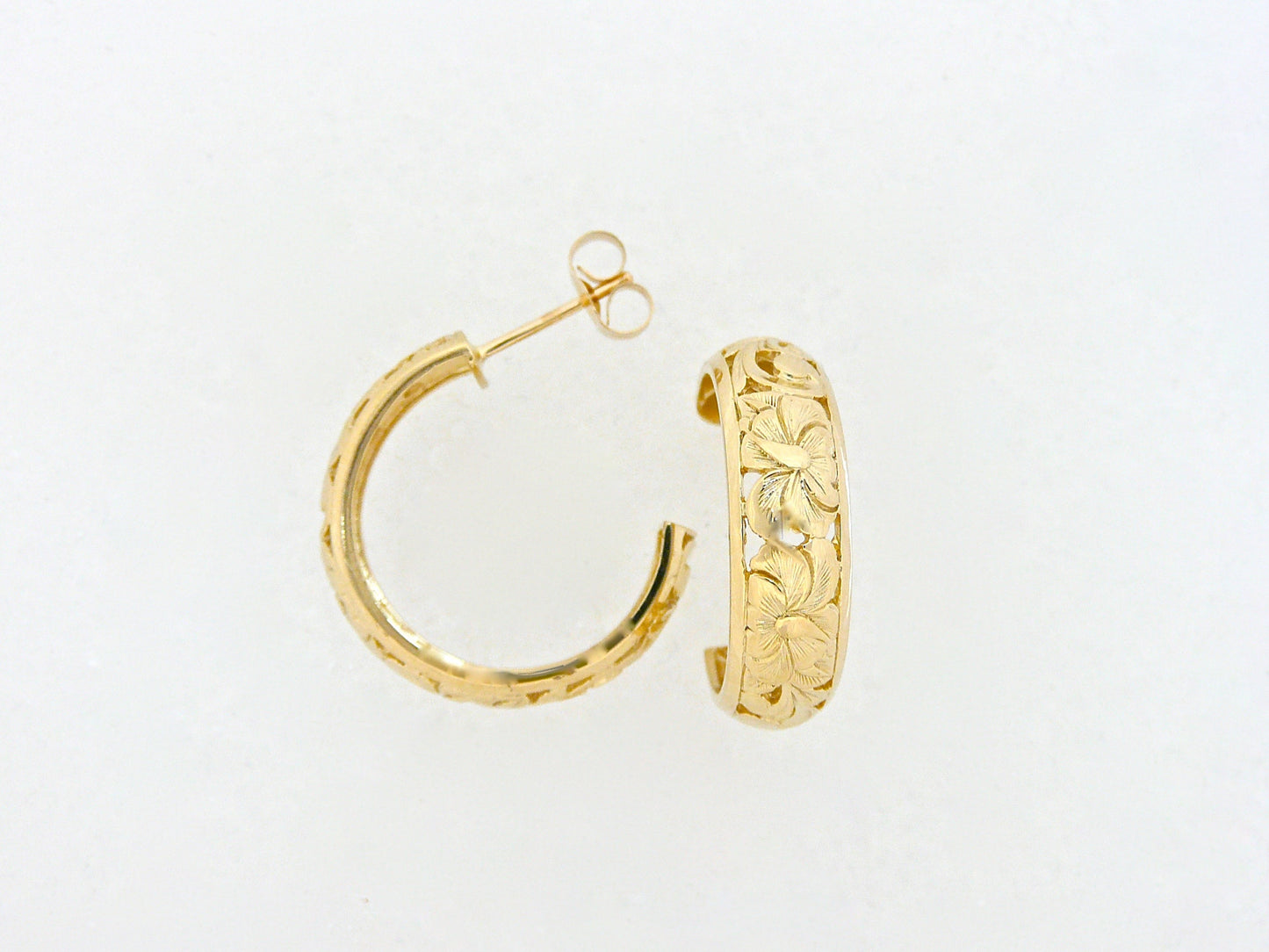 Dome Hoop Earring - Small/6mm image 0