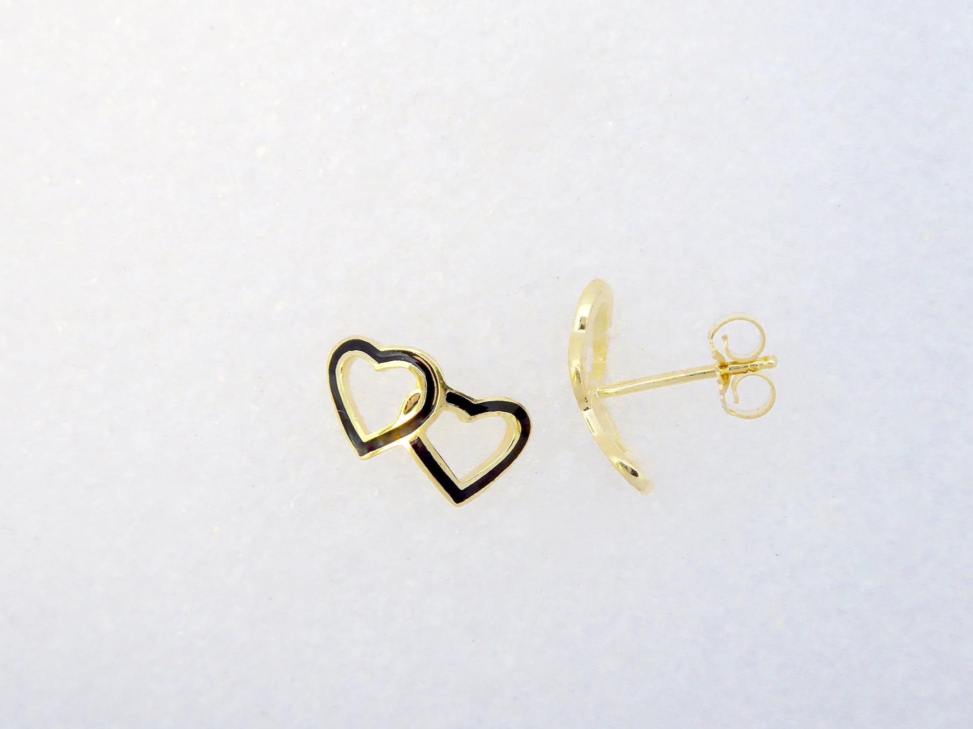 Double Heart BB Earring image 0