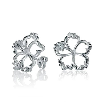 Floating Hibiscus Earring - 18mm image 0