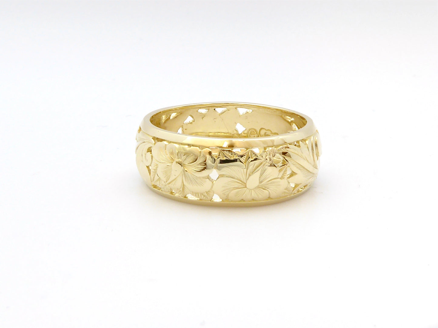 Hibiscus Dome Ring - 8mm image 0