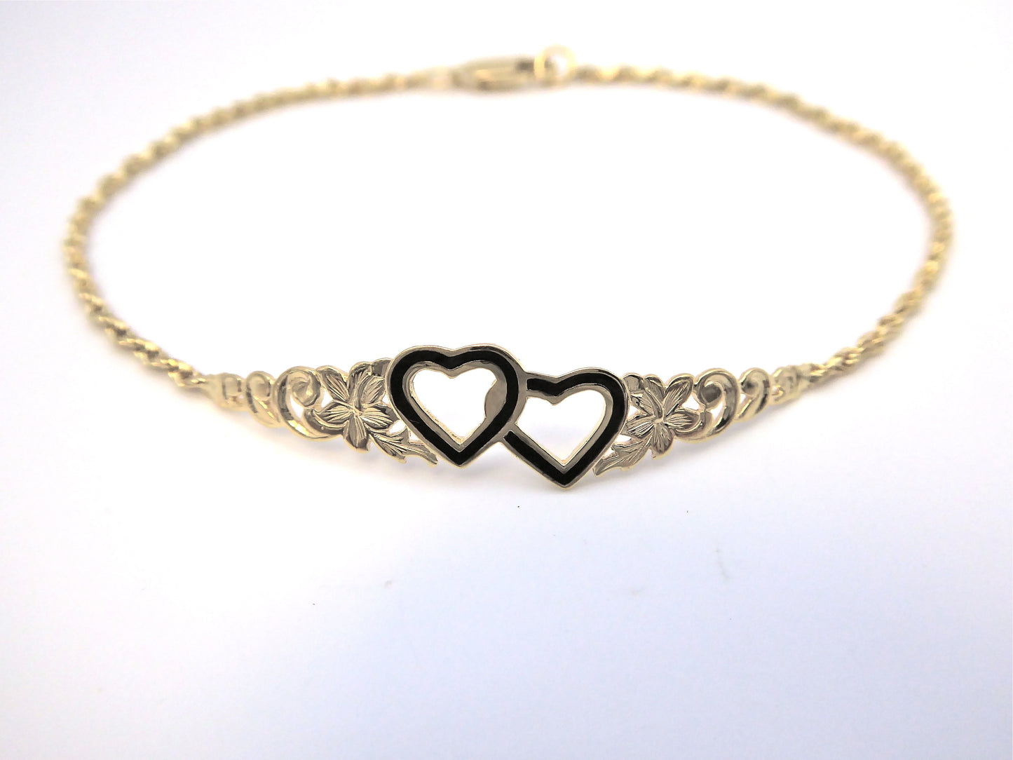Double Heart Bracelet image 0