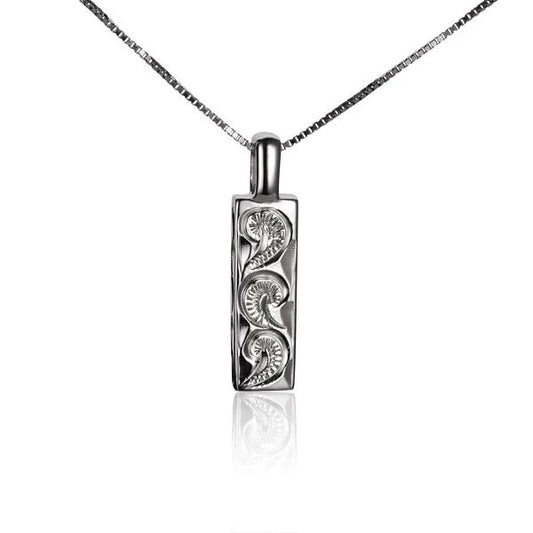 Engraving pendant from ESP VTCL collection featuring a sleek silver design with customizable engraving for personalized jewelry.