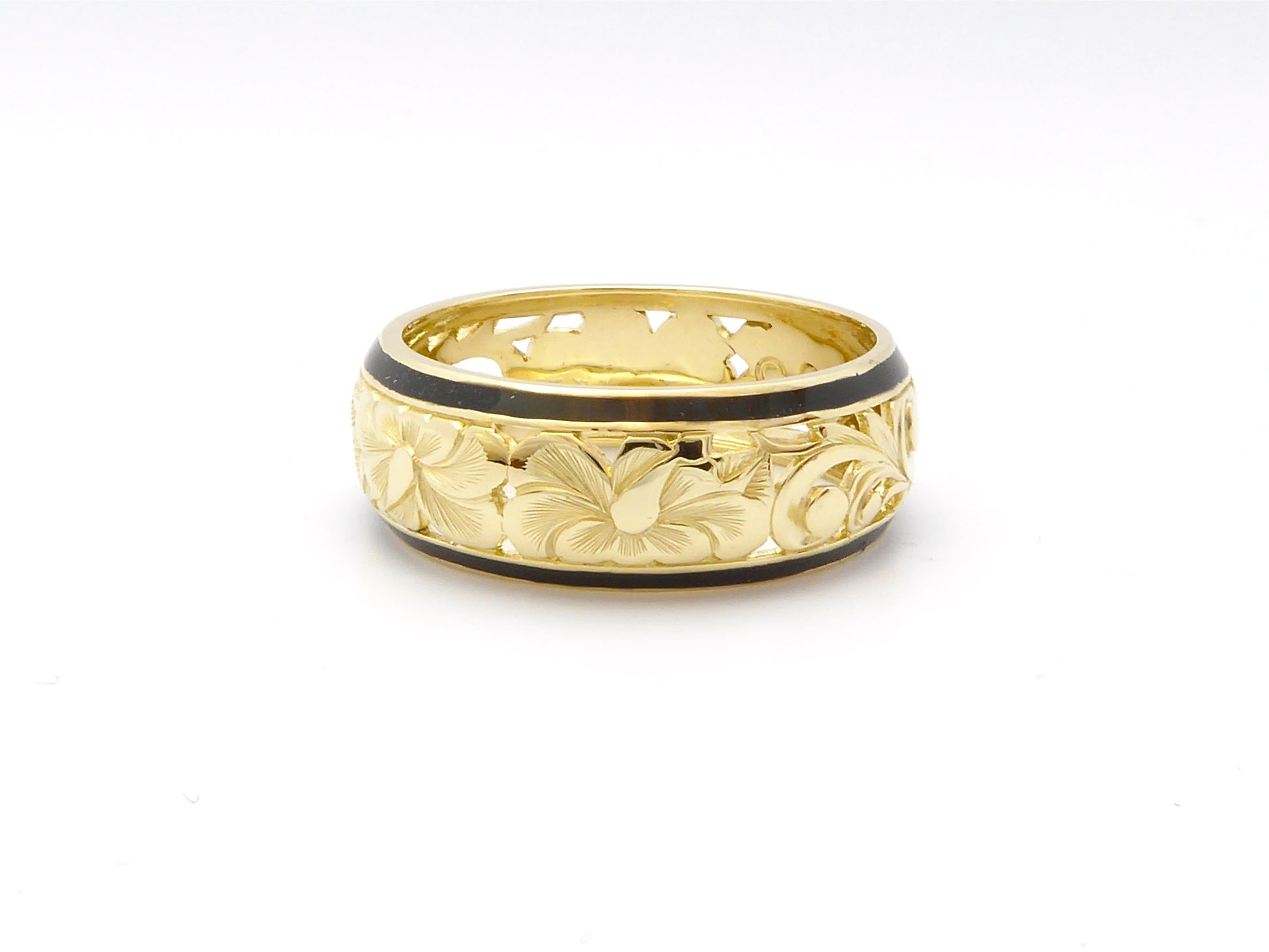 Hibiscus Dome Ring - 8mm image 0