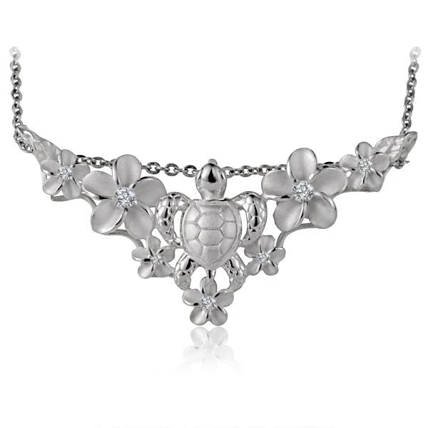 6Plumeria Turtle Slider Pendant image 0