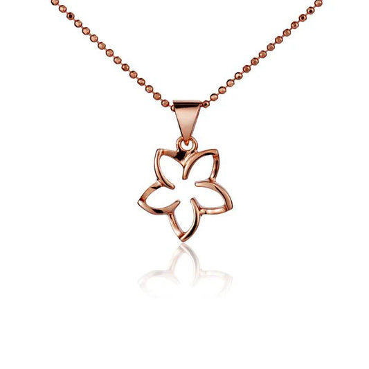Floating Plumeria PG pendant in 12mm size, featuring a delicate plumeria flower design, by Ashley's Gift Shop.
