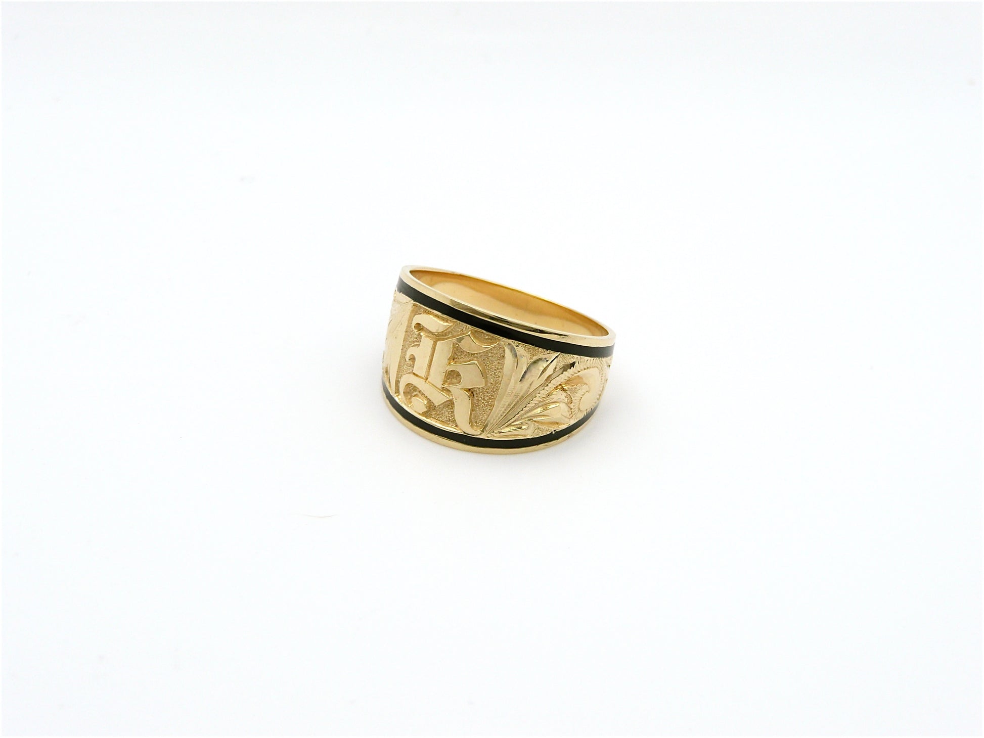 Gold Letter Black Inlay image 0