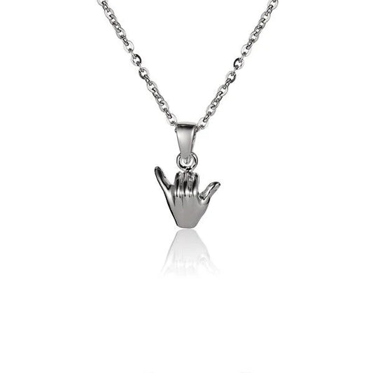 Small Hang Loose pendant by Ashley's Gift Shop featuring a relaxed, casual design suitable for everyday jewelry.