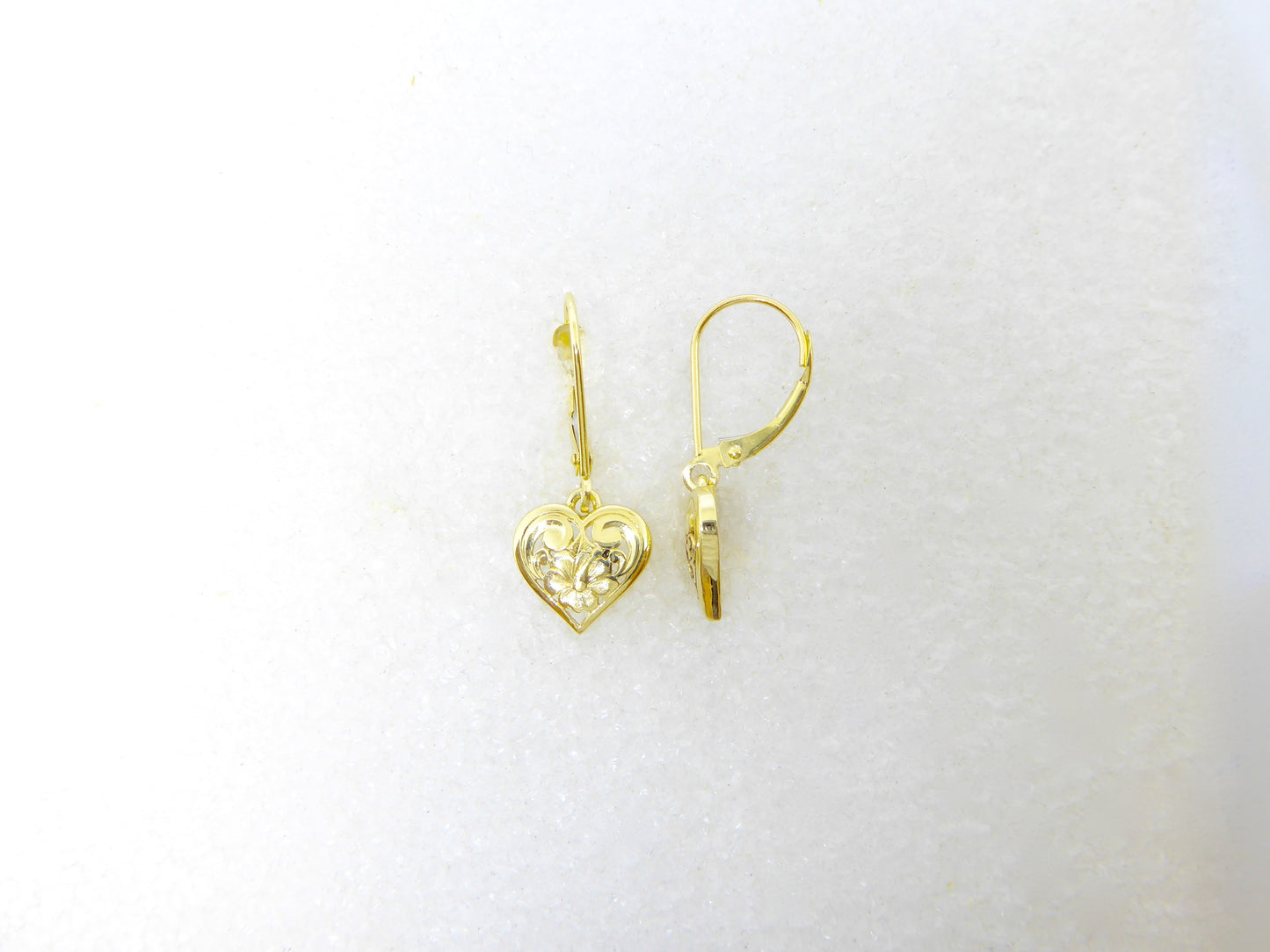 Heart Cut-Out Lever Back Earring image 0