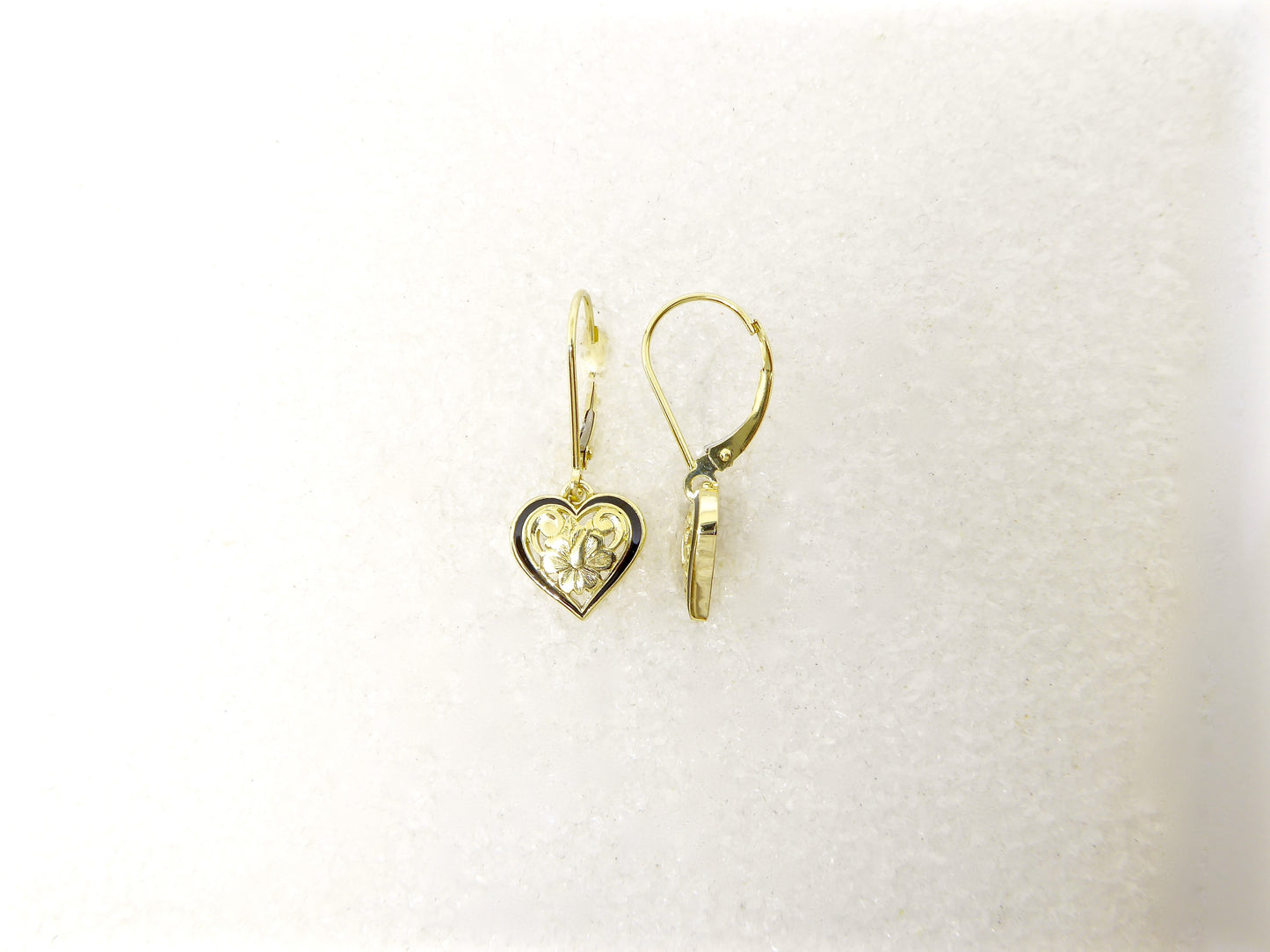 Heart Cut-Out Lever Back Earring image 0