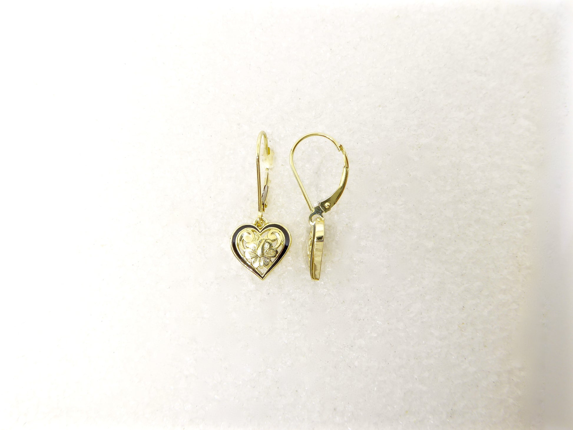 Heart Cut-Out Lever Back Earring image 0