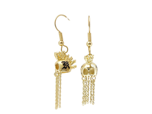 14K Helmet Earring w/Initial - X-Small — Hawaiian jewelry from Ashley's Gift Shop