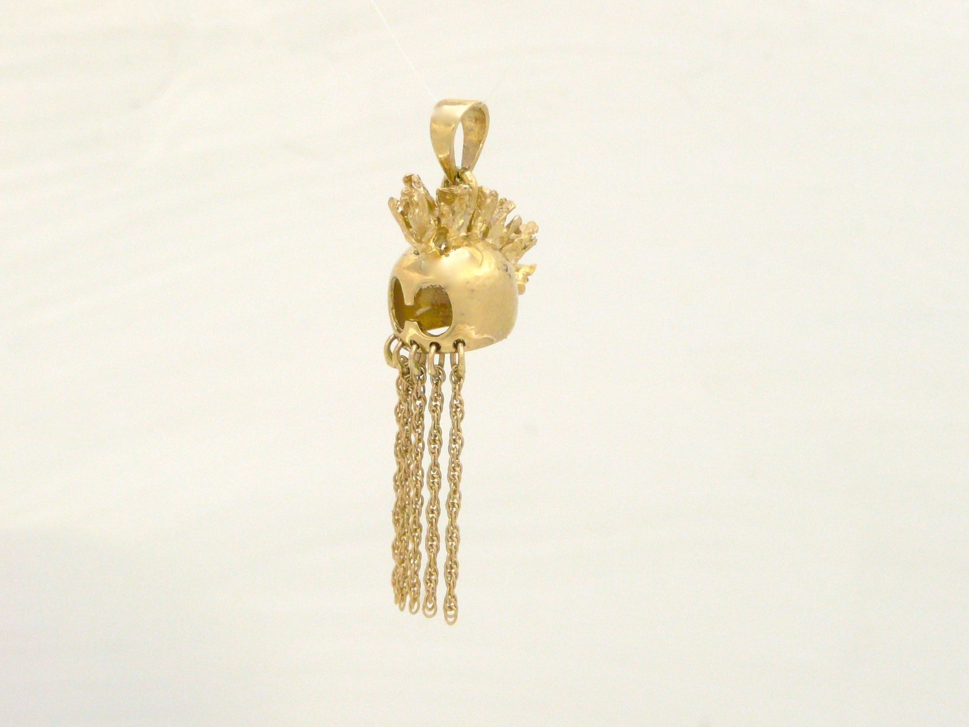 Helmet Pendant 14k Gold  - Small image 0