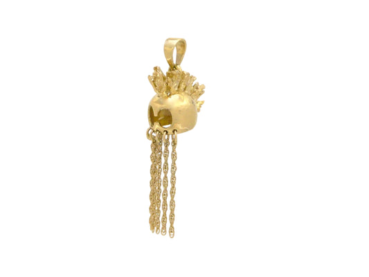 14K Helmet Pendant - Small — Hawaiian jewelry from Ashley's Gift Shop