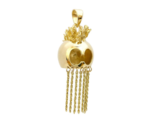 14K Helmet Pendant - Large — Hawaiian jewelry from Ashley's Gift Shop
