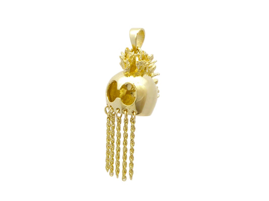 14K Helmet Pendant - Medium — Hawaiian jewelry from Ashley's Gift Shop