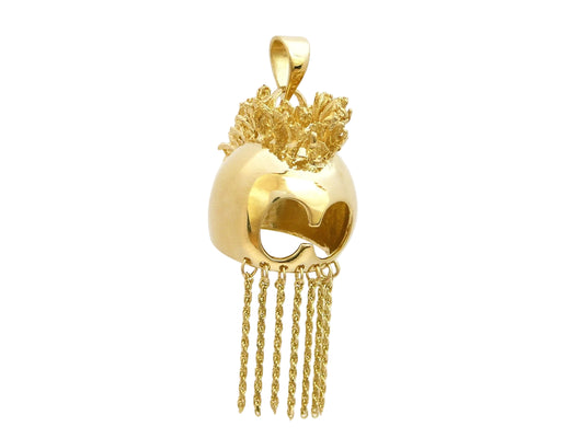 14K Helmet Pendant - X-Large — Hawaiian jewelry from Ashley's Gift Shop