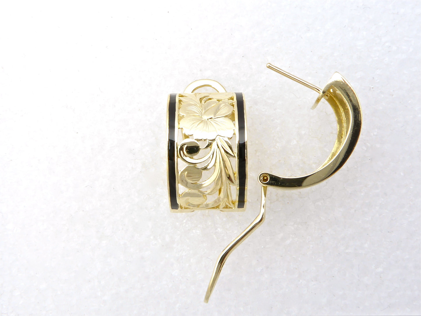 Hibiscus Cut-Out Clip Earring - 12mm image 0