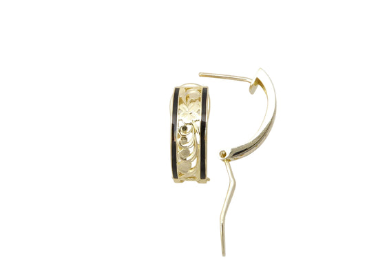 14K Hibiscus Cut-Out Clip Earring - 6mm — Hawaiian jewelry from Ashley's Gift Shop