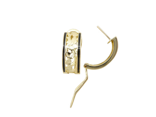 14K Hibiscus Cut-Out Clip Earring - 8mm — Hawaiian jewelry from Ashley's Gift Shop