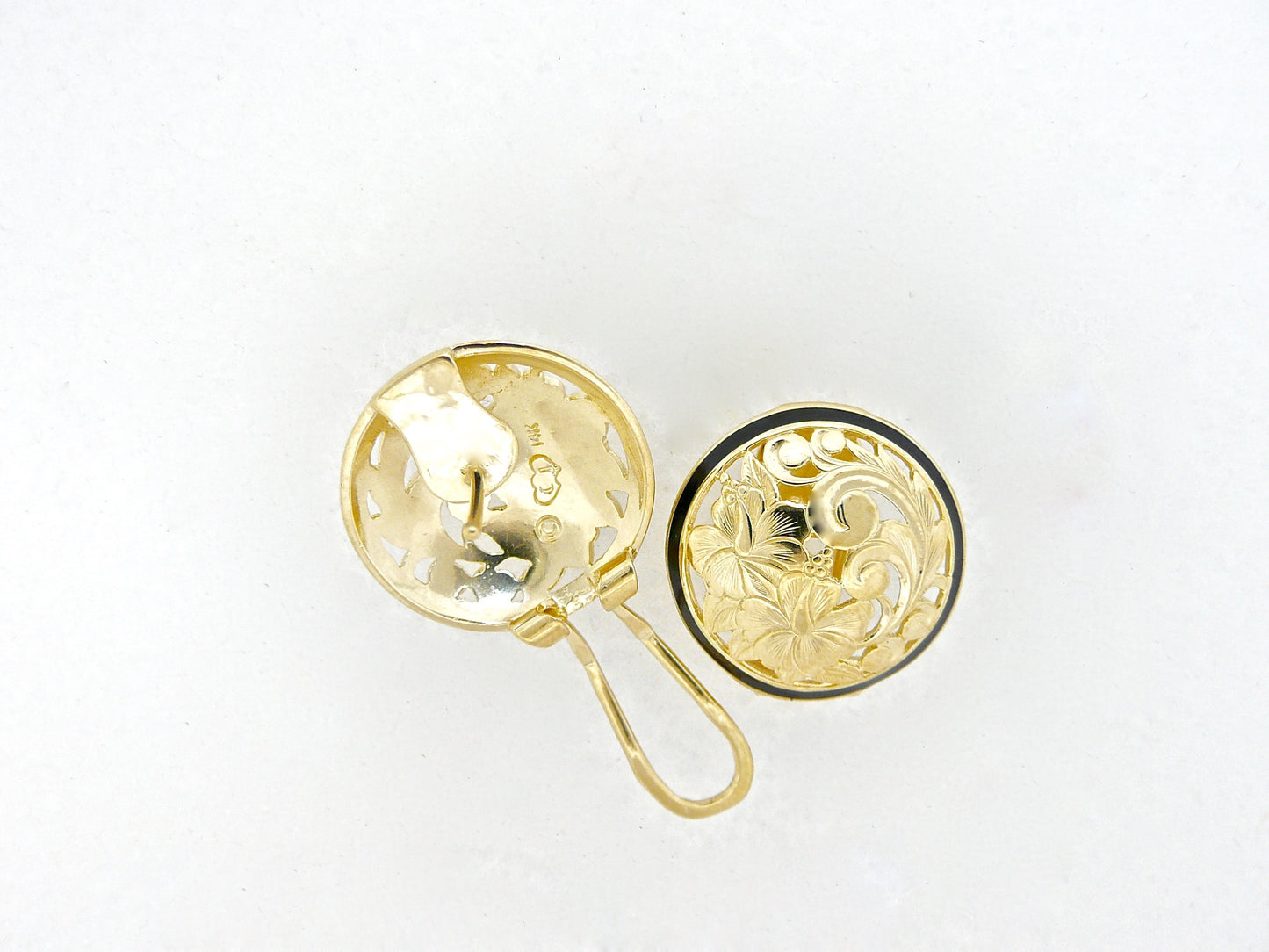 Hibiscus Cut Out Earring - Medium image 0