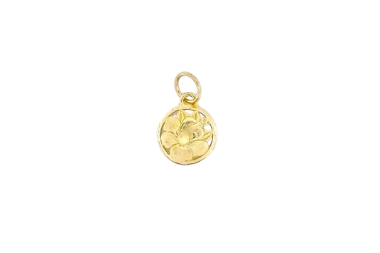 14K Hibiscus Cut Out Pendant - Small — Hawaiian jewelry from Ashley's Gift Shop