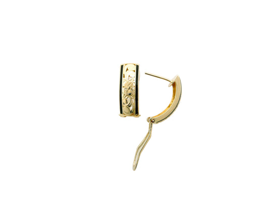 14K Hibiscus Dome Earring - 6mm — Hawaiian jewelry from Ashley's Gift Shop