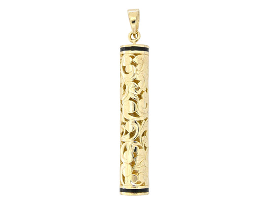 14K Hibiscus Floater Pendant II - Large — Hawaiian jewelry from Ashley's Gift Shop