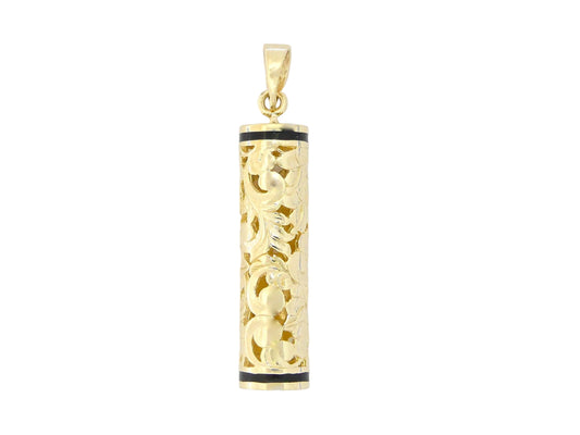 14K Hibiscus Floater Pendant II - Small — Hawaiian jewelry from Ashley's Gift Shop