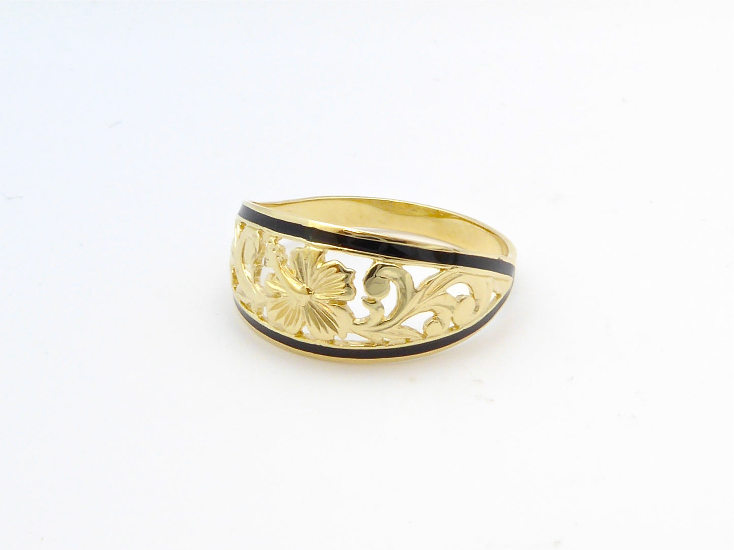 Hibiscus Hoop Ring image 0