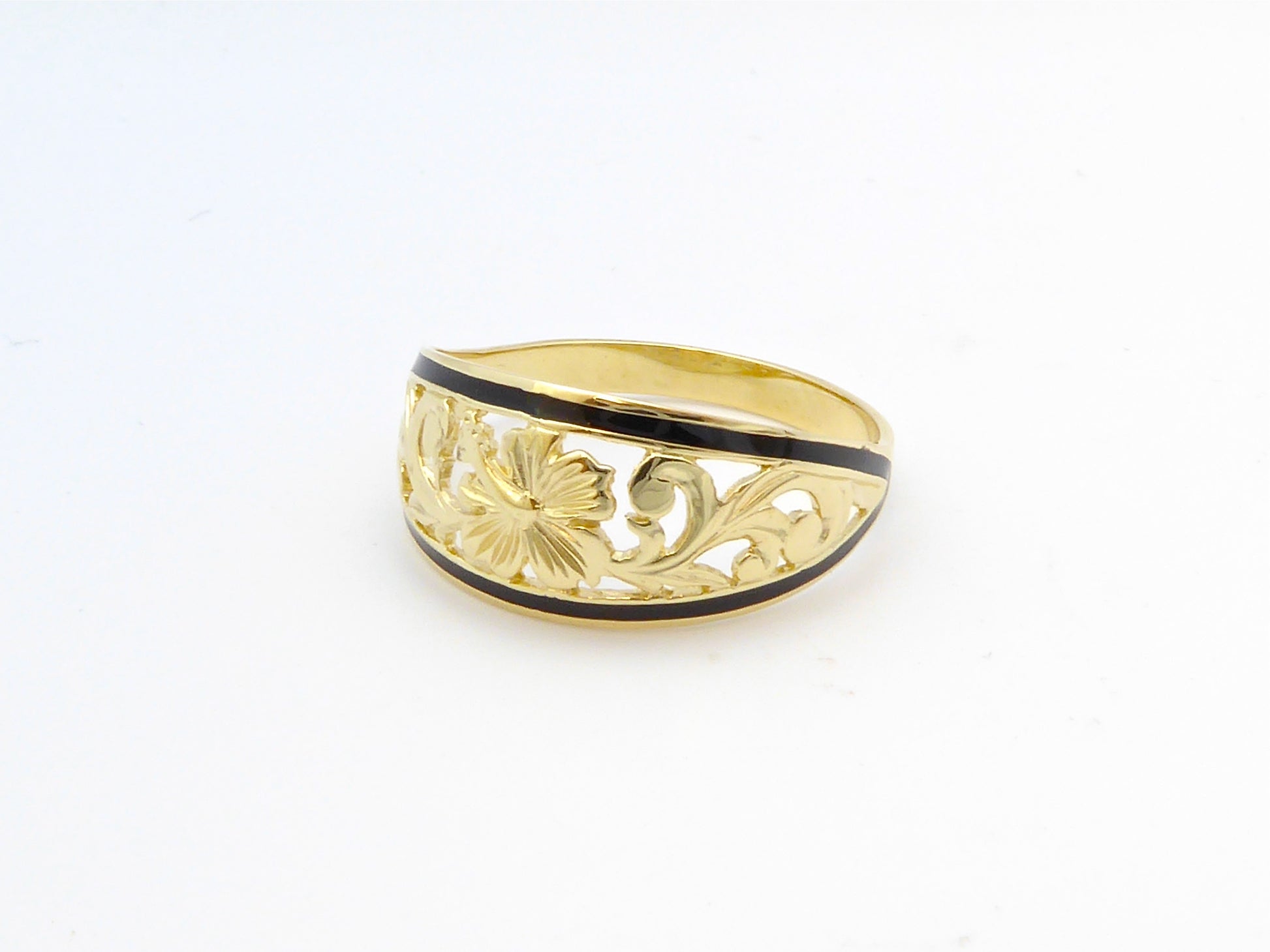 Hibiscus Hoop Ring image 0