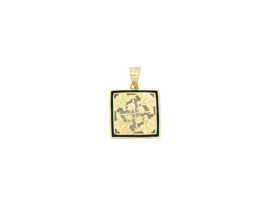 14K Hibiscus Quilt Pendant - Small — Hawaiian jewelry from Ashley's Gift Shop