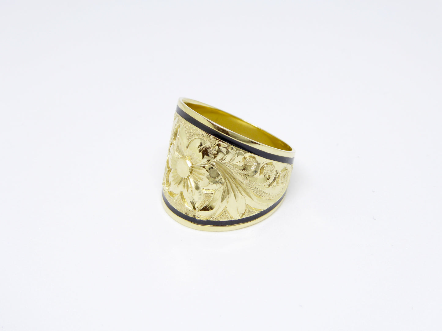 Hibiscus Tapered Ring - 18mm image 0