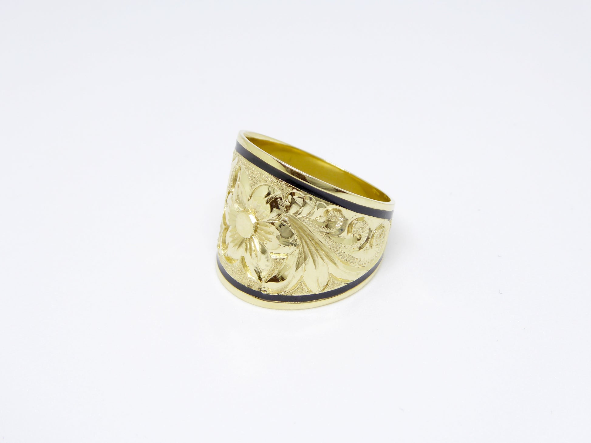 Hibiscus Tapered Ring - 18mm image 0