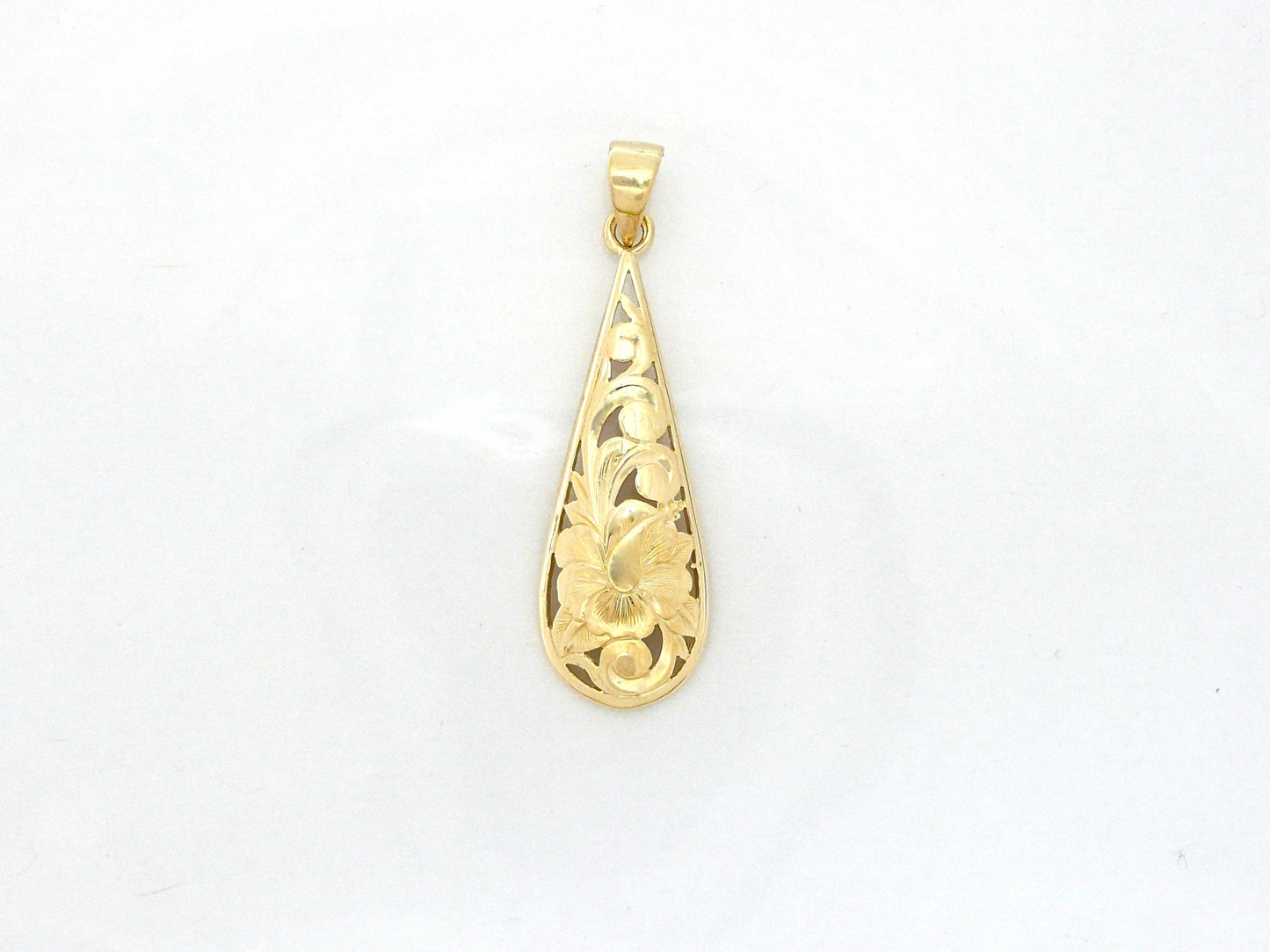Hibiscus Teardrop Pendant image 0