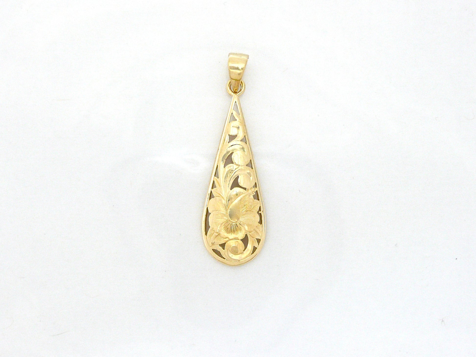 Hibiscus Teardrop Pendant image 0