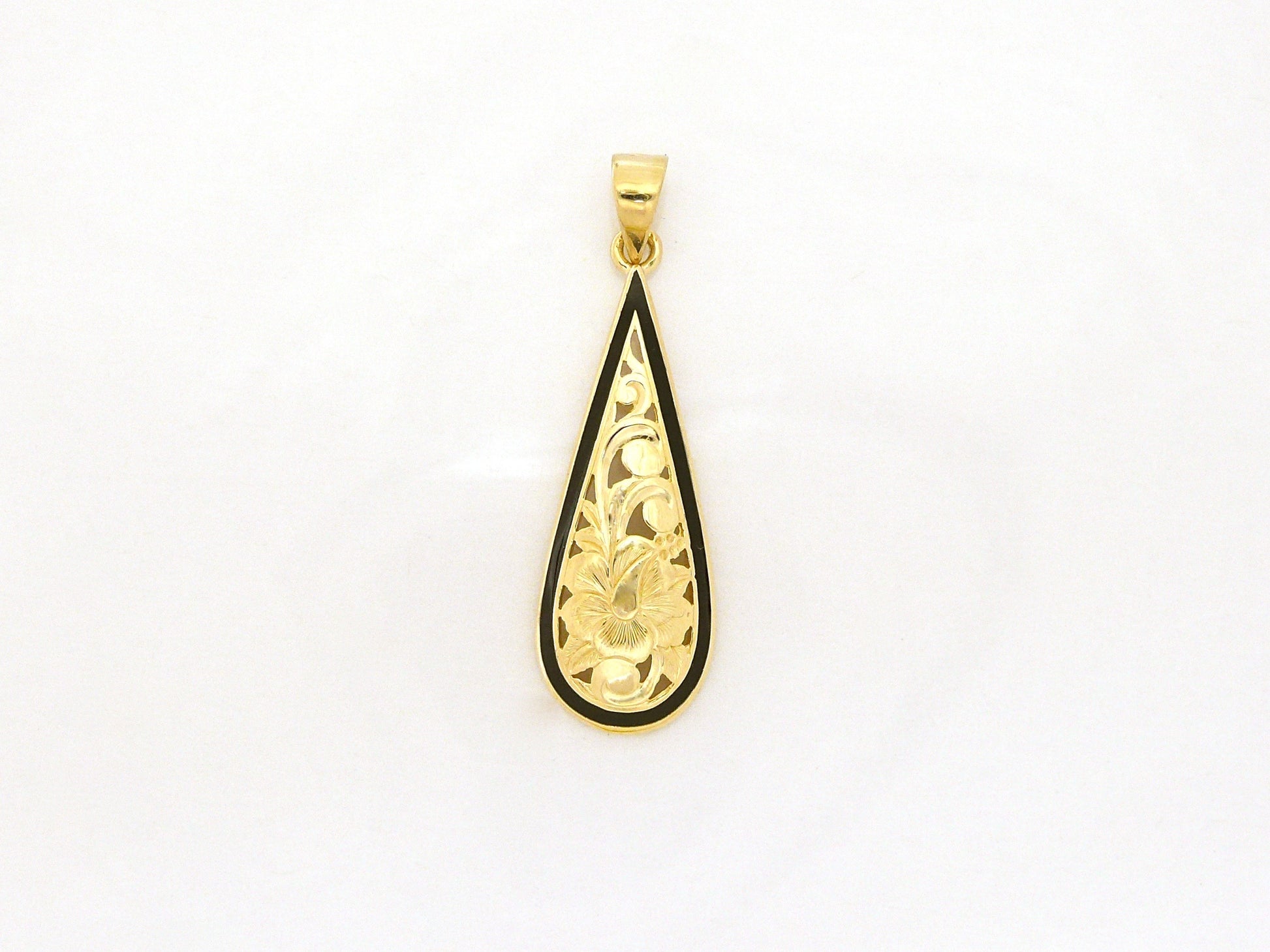 Hibiscus Teardrop Pendant image 0