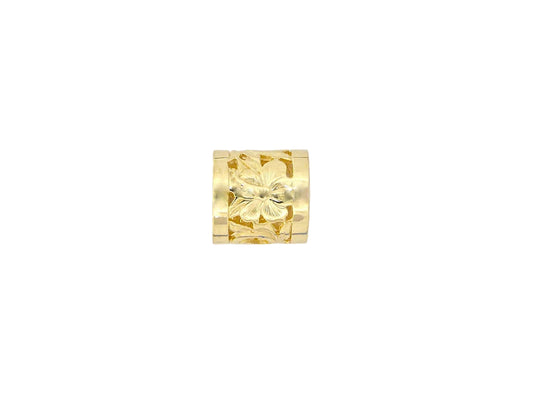 14K Hibiscus Tube Pendant - 10mm — Hawaiian jewelry from Ashley's Gift Shop