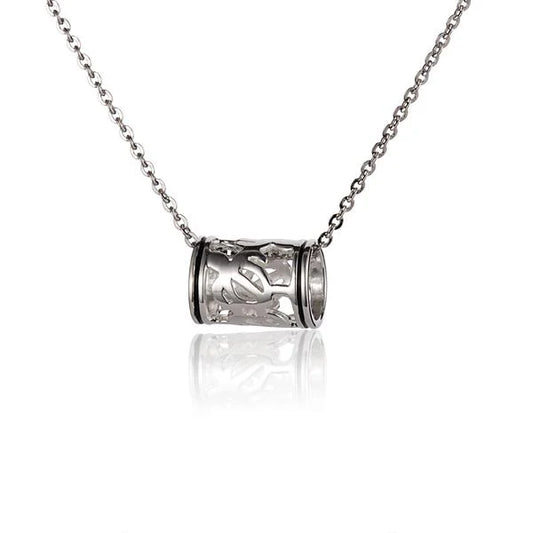 Honu c/o Barrel BB pendant with turtle design, crafted by Ashley's Gift Shop, featuring detailed metalwork on a silver-tone necklace.