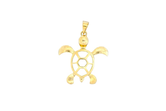 14K Honu Pendant - Large — Hawaiian jewelry from Ashley's Gift Shop
