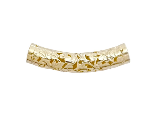14K Horizontal Curved Floater Pendant - Large — Hawaiian jewelry from Ashley's Gift Shop