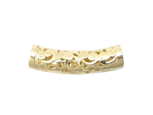 14K Horizontal Curved Floater Pendant - Small — Hawaiian jewelry from Ashley's Gift Shop