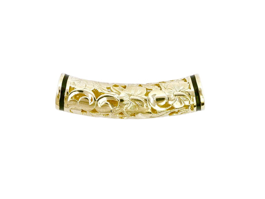 14K Horizontal Curved Floater Pendant - Small — Hawaiian jewelry from Ashley's Gift Shop
